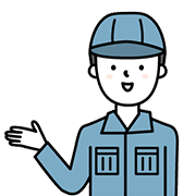 ガッツポーズをする男性のイラスト