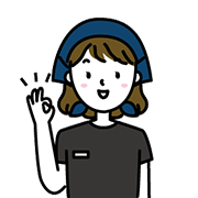 OKマークを作る女性